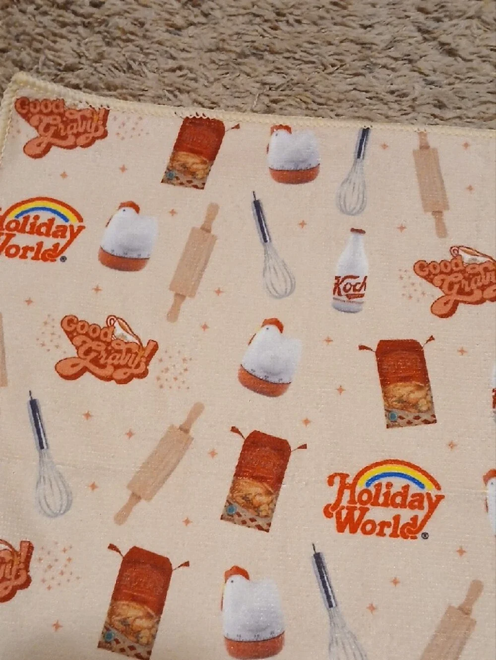 Cream Kitchen Tea Towel - Cream